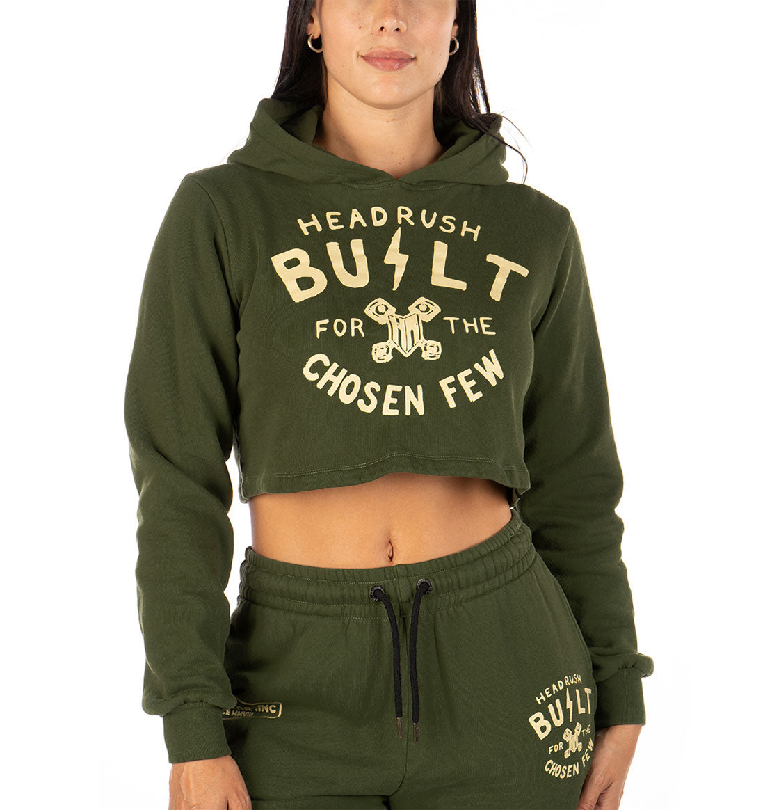 Built 2 Last cropped hoodie