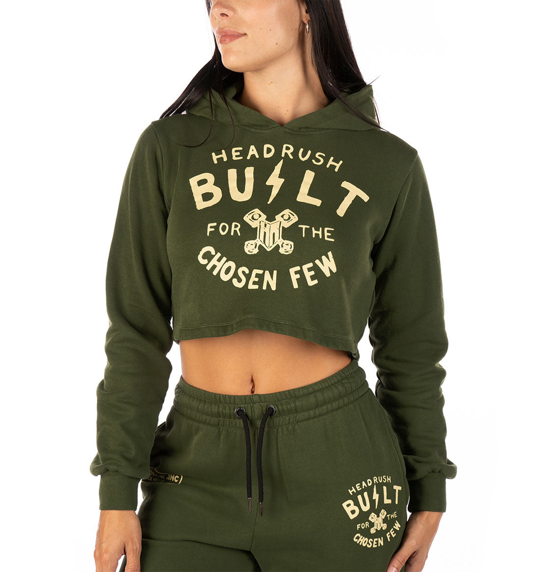Built 2 Last cropped hoodie