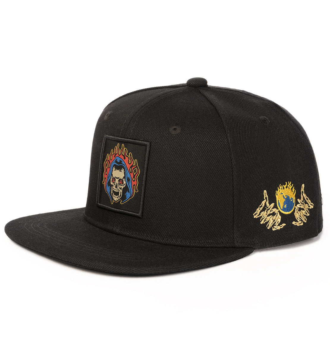 The Watch It Burn flat brim snapback