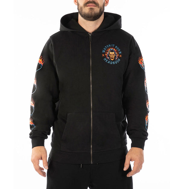 Watch It Burn zip-up hoodie
