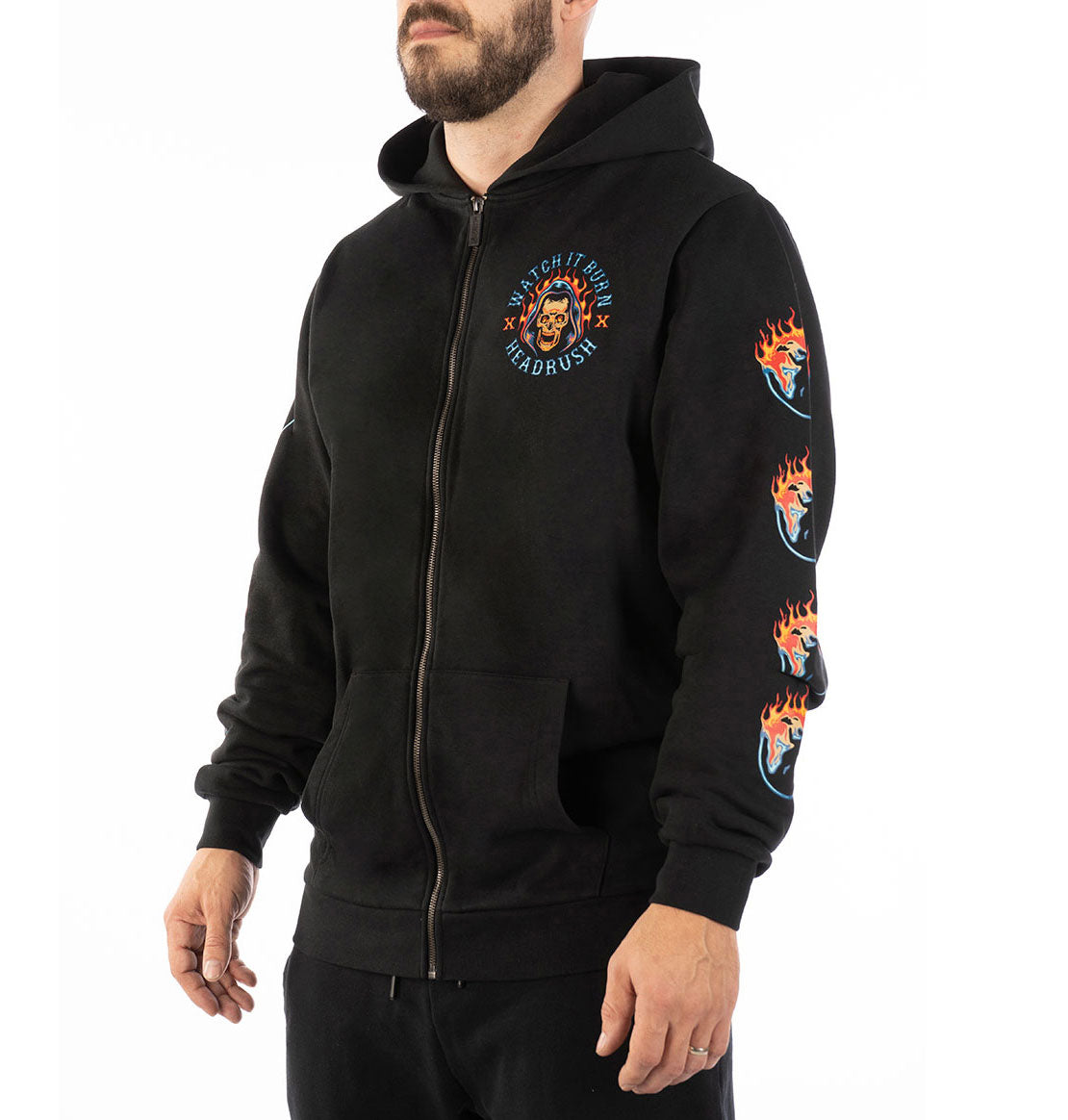 Watch It Burn zip-up hoodie