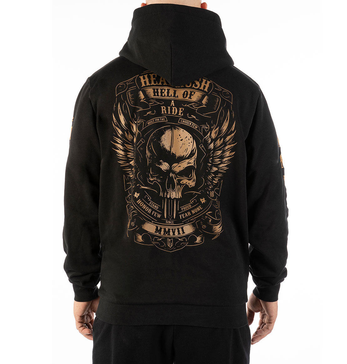 Biker Wings zip-up hoodie
