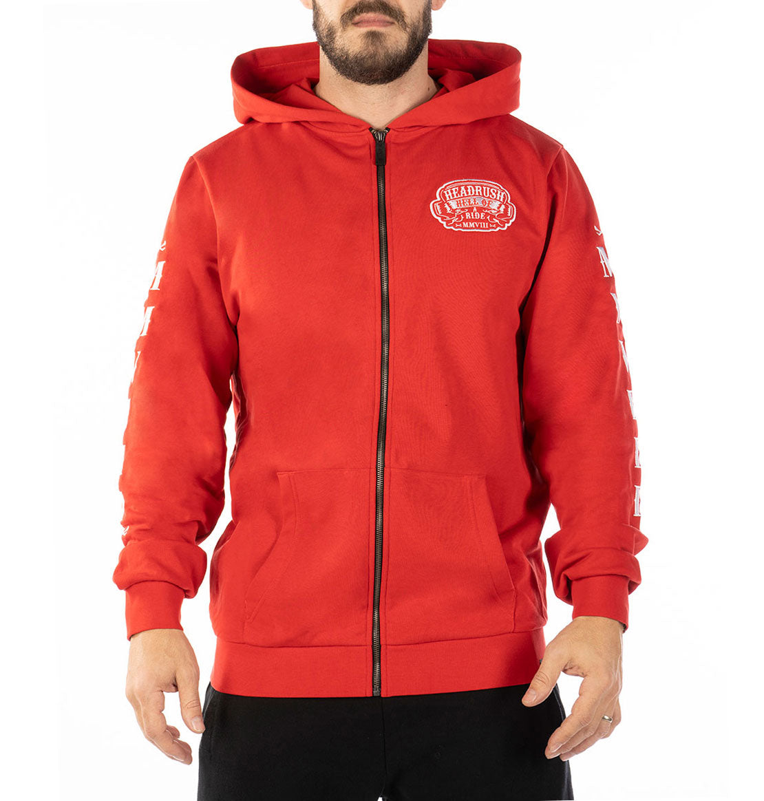 Biker Wings zip-up hoodie