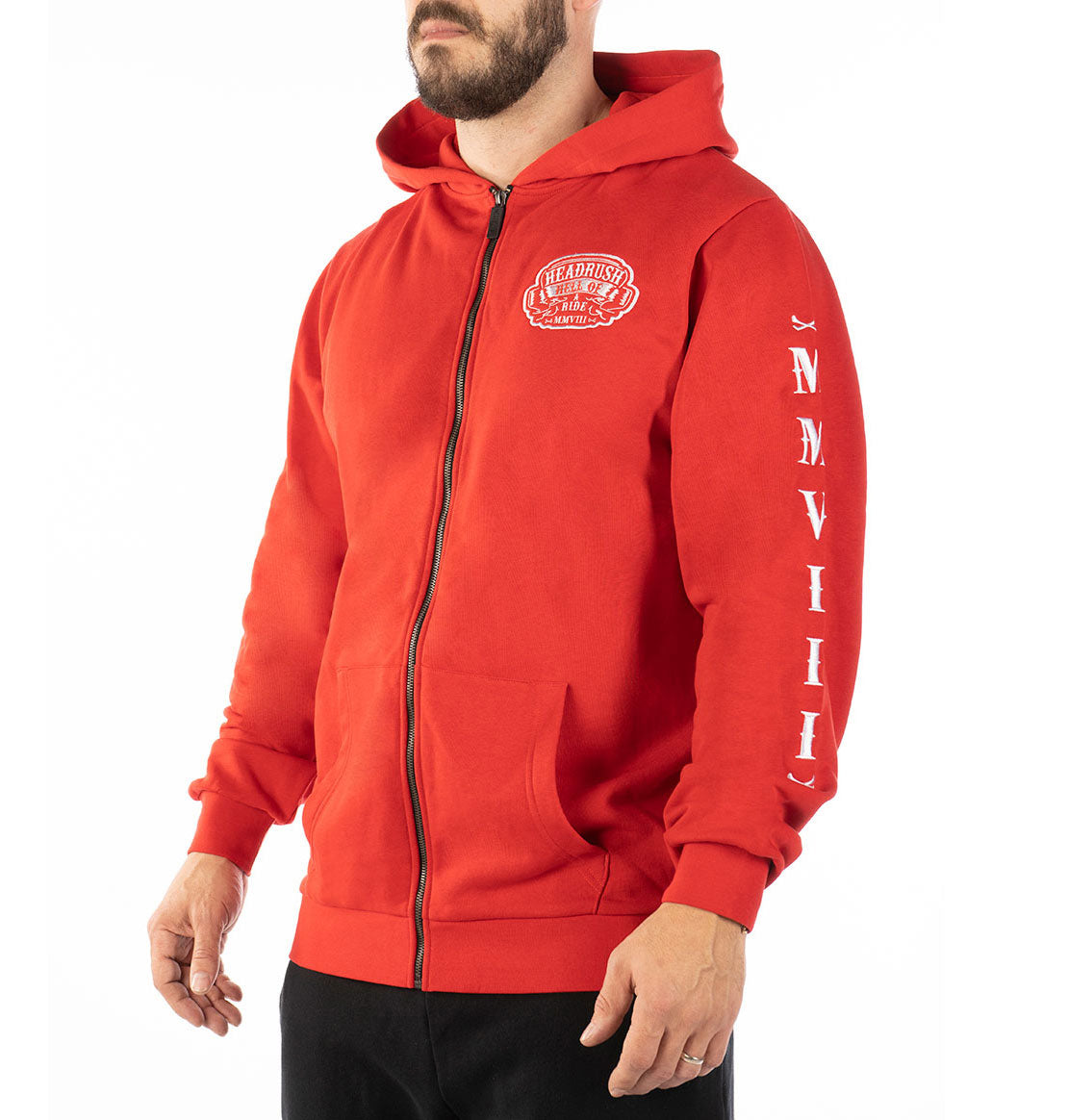 Biker Wings zip-up hoodie