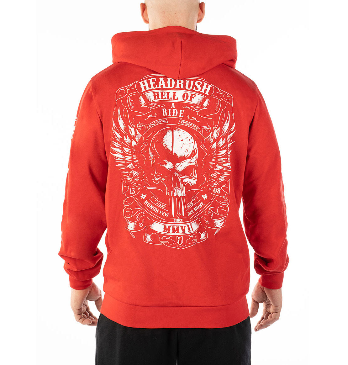 Biker Wings zip-up hoodie