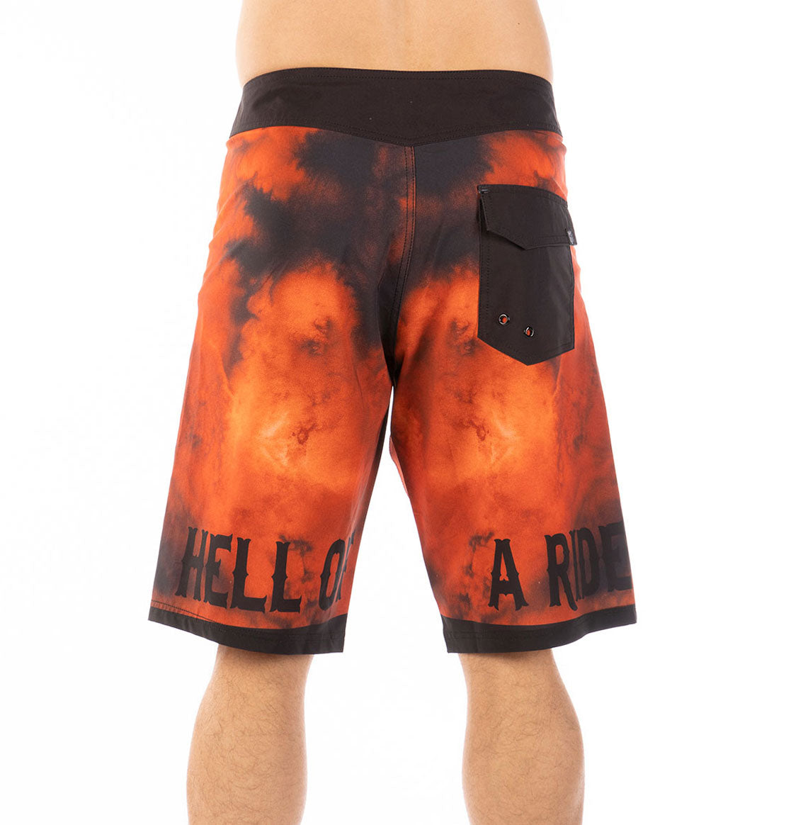 Head Over Flames board shorts