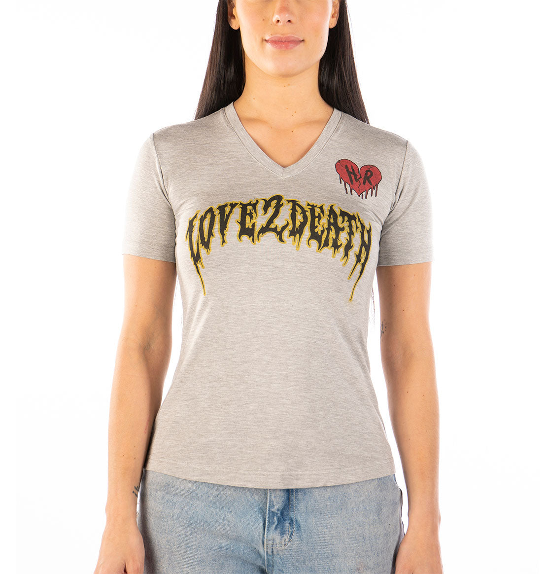 Love 2 Death v-neck t-shirt
