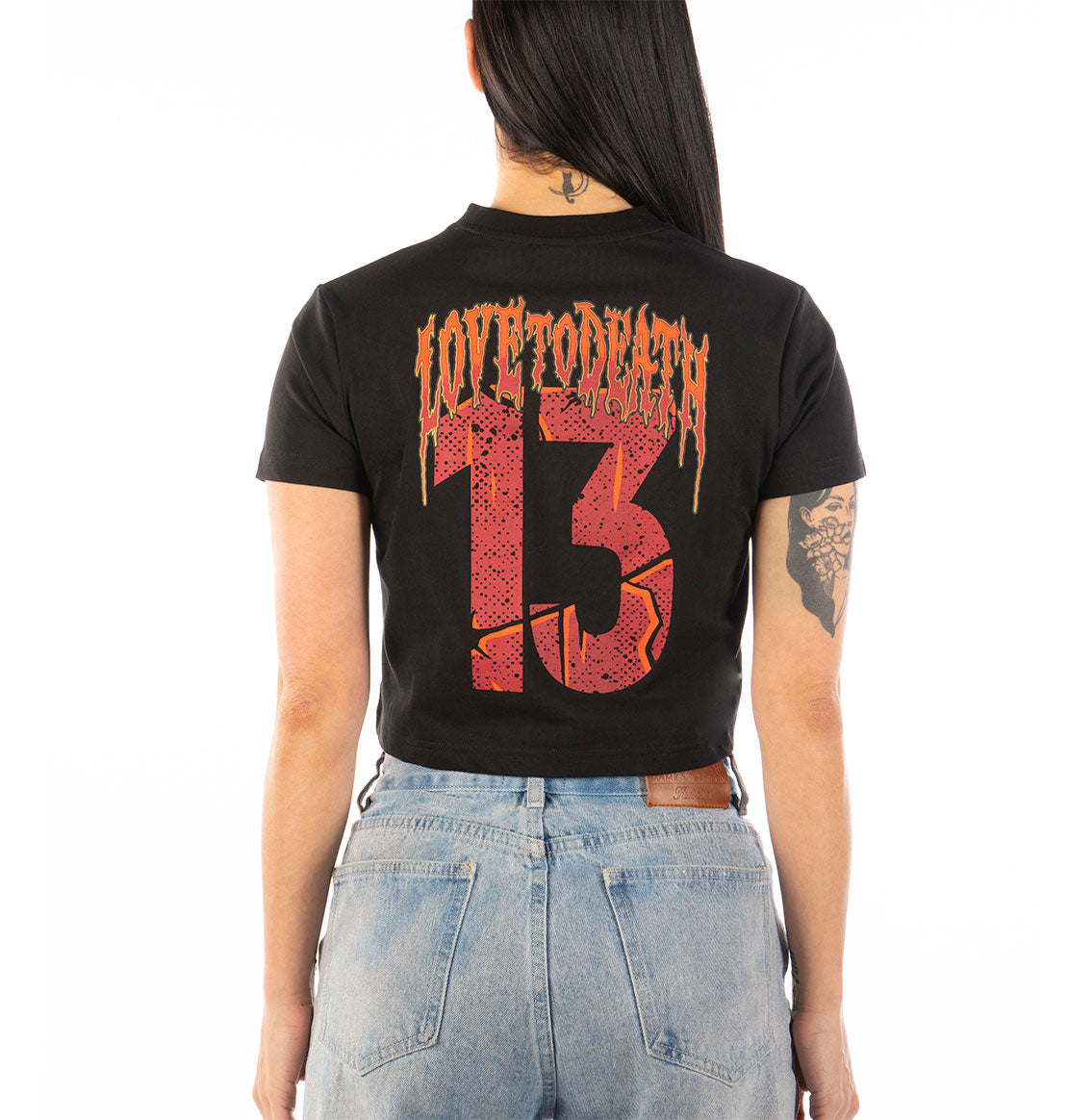 Love 2 Death cropped t-shirt