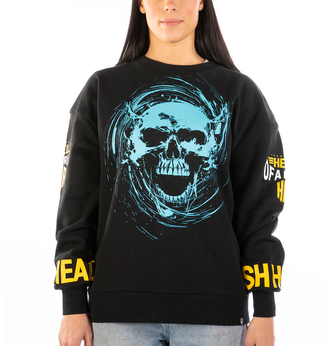 Tornado Skull pull-over hoodie