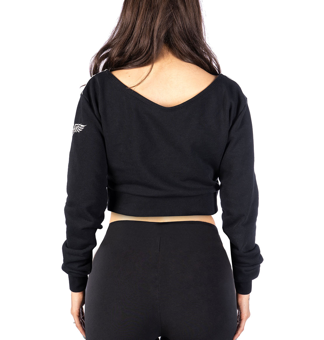 Angel Wings v-neck sweatshirt