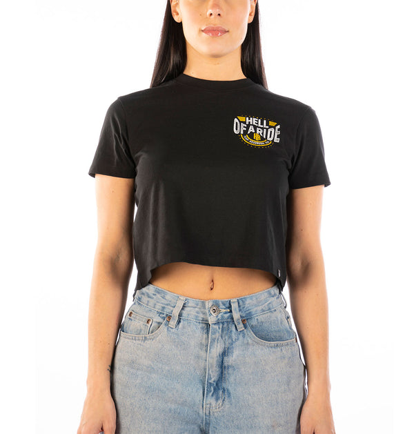 Tornado Skull cropped t-shirt