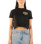 Tornado Skull cropped t-shirt