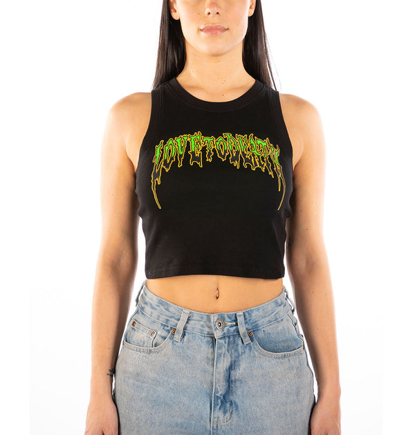 Love 2 Death cropped tank top