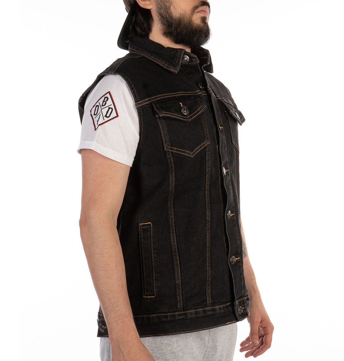Justice Makes War denim vest
