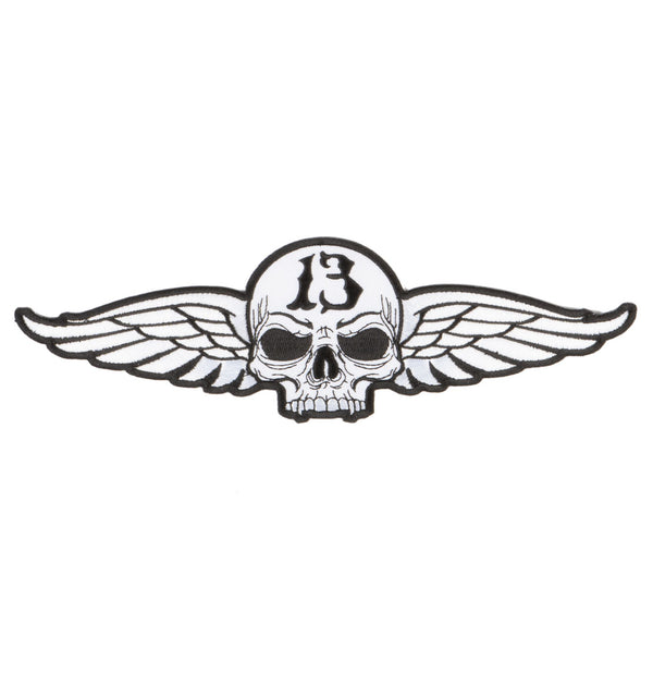 13 SKULL WINGS Iron-on patch