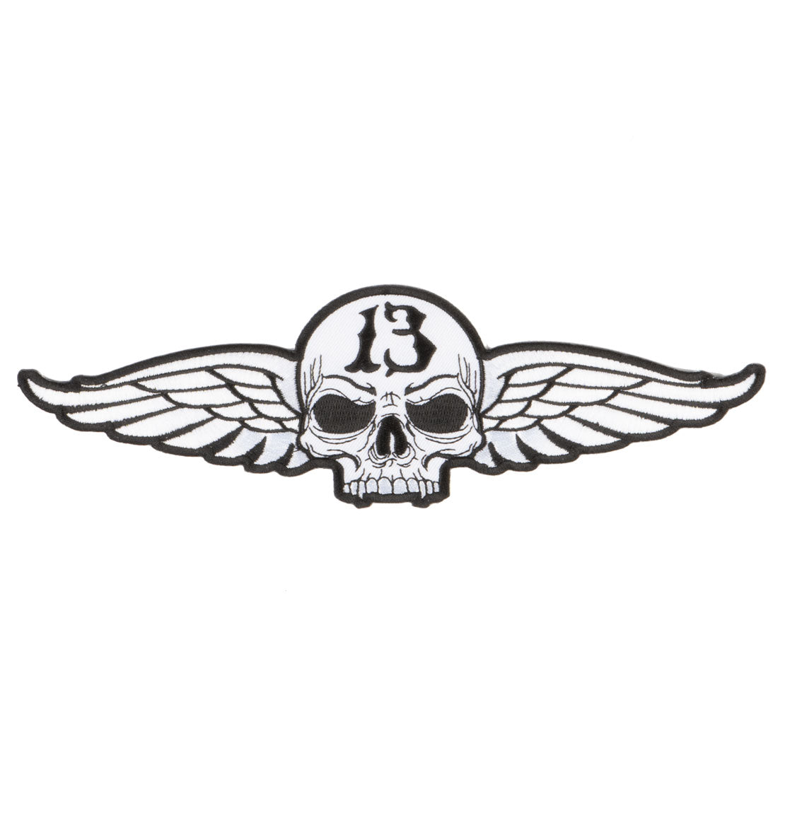 13 SKULL WINGS Iron-on patch