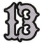 BIG 13 Iron-on patch