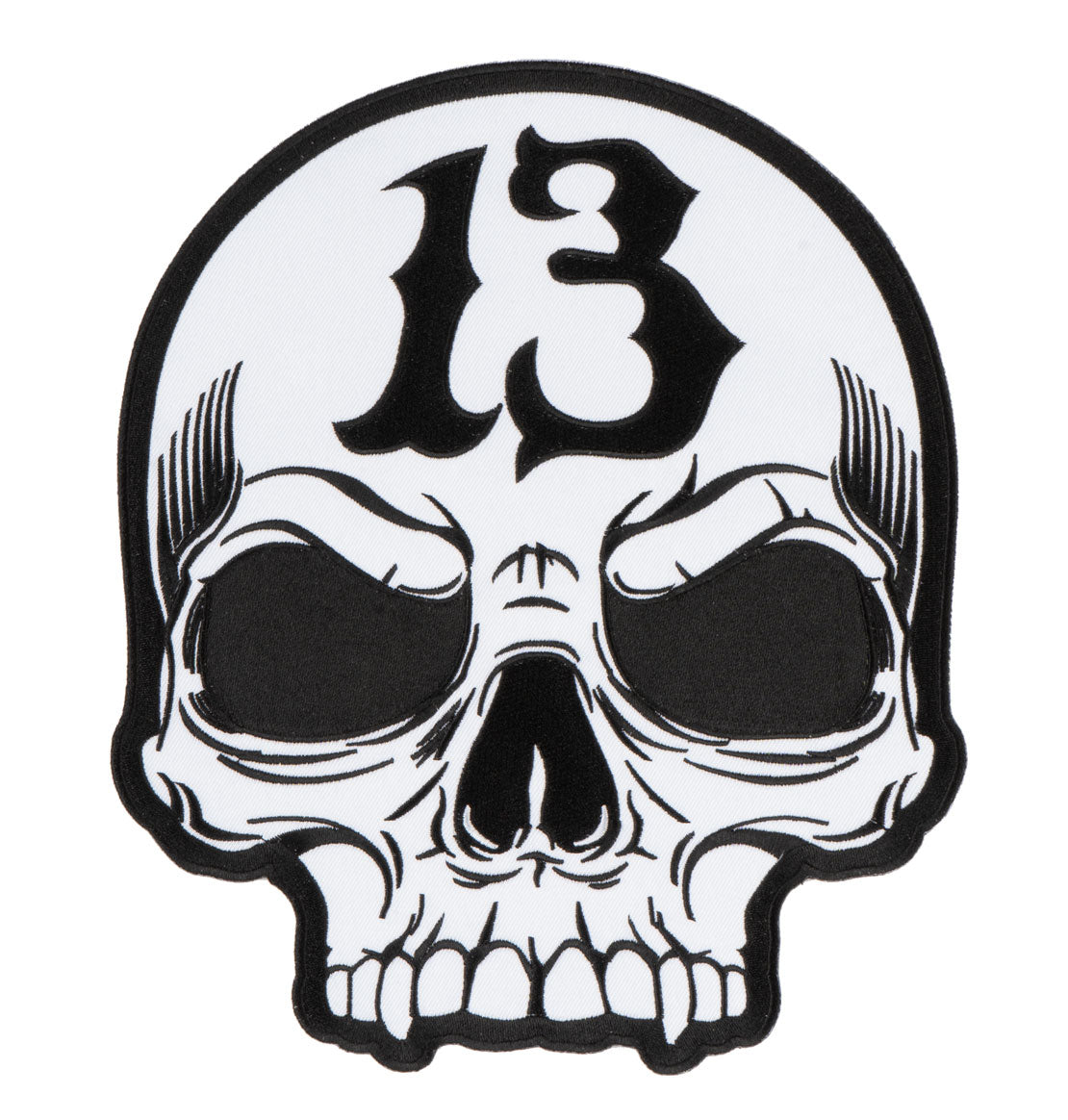 BIG 13 SKULL Iron-on patch