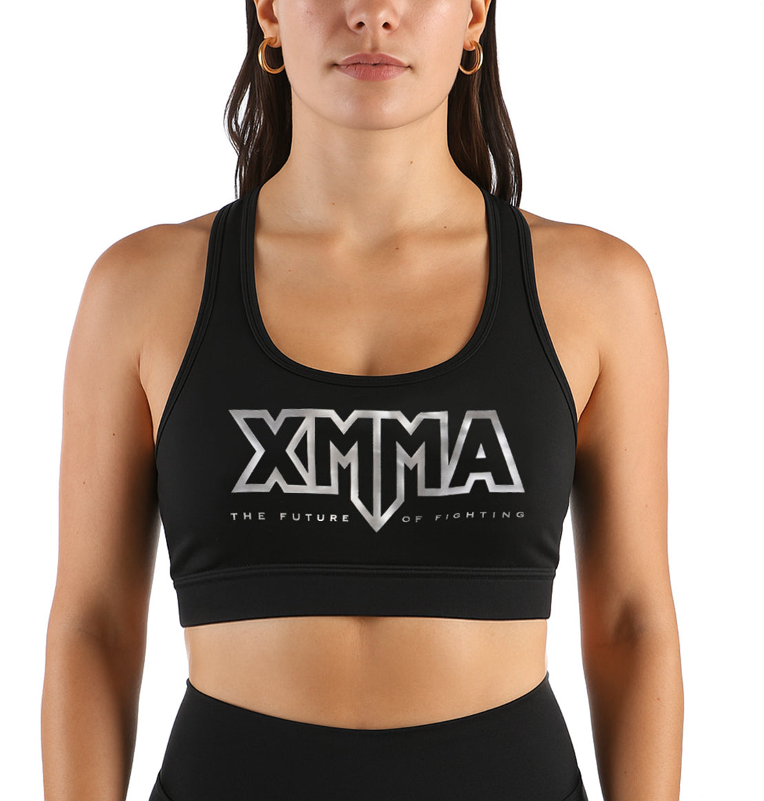 The Black and Silver - Womens sports bra – HR Distribution